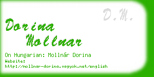 dorina mollnar business card